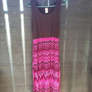 FADED GLORY| Large Pink and Black Dress